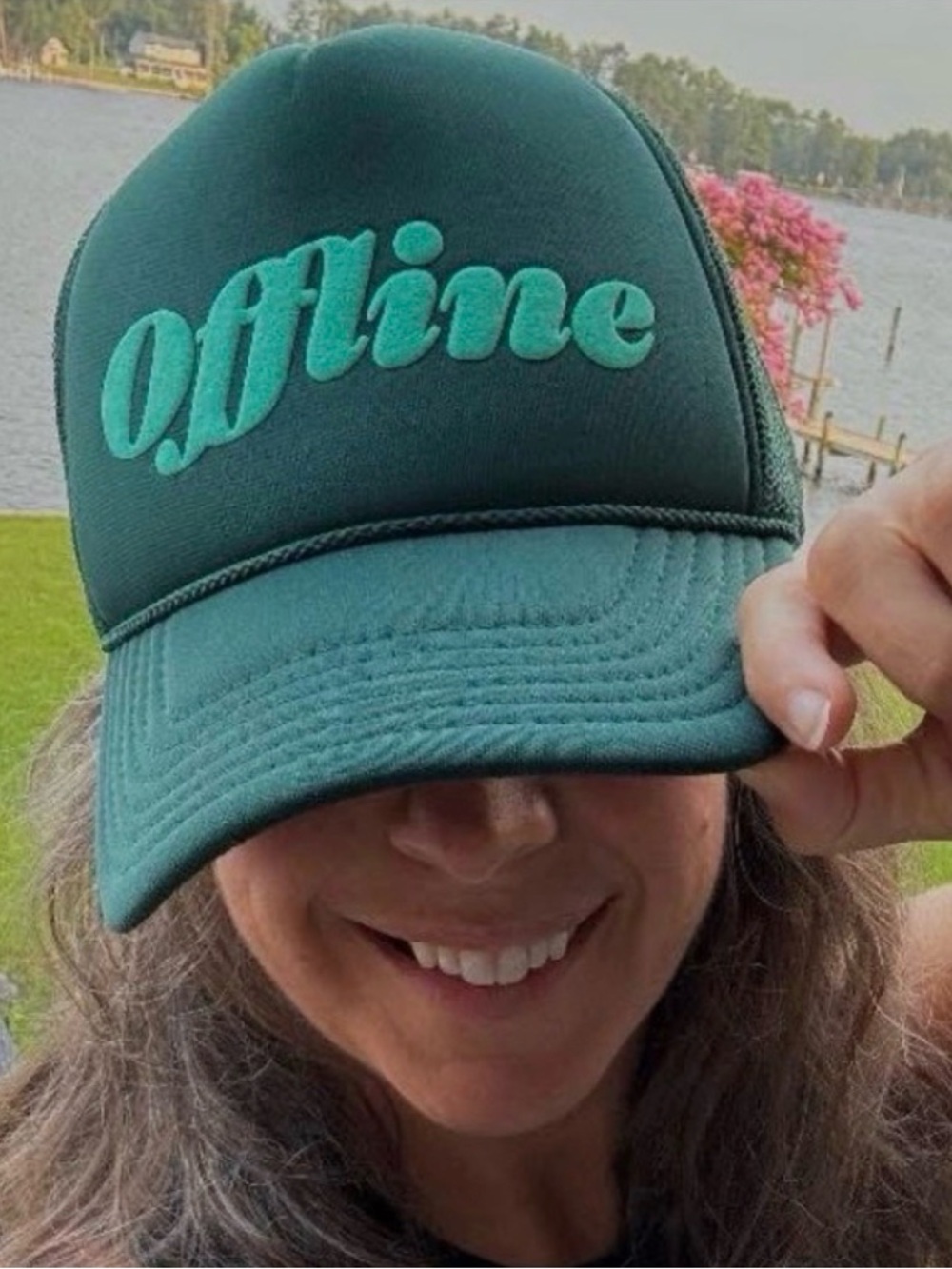 NWT Ulta Beauty Offline Trucker Hat & Can Cooler Set